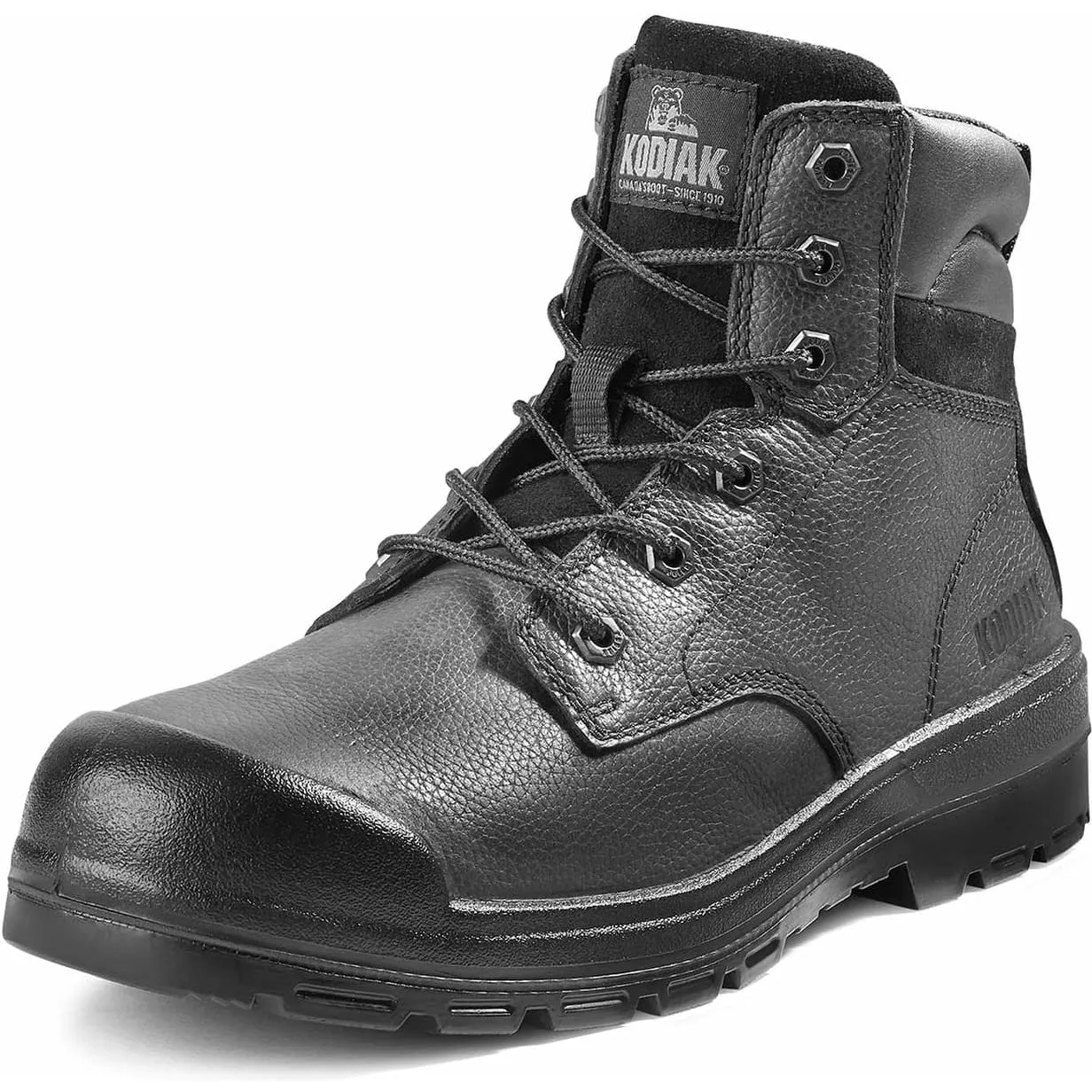 Kodiak Men's Greb 6" Steel Toe Safety Work Boot - Black - 4TH4BK